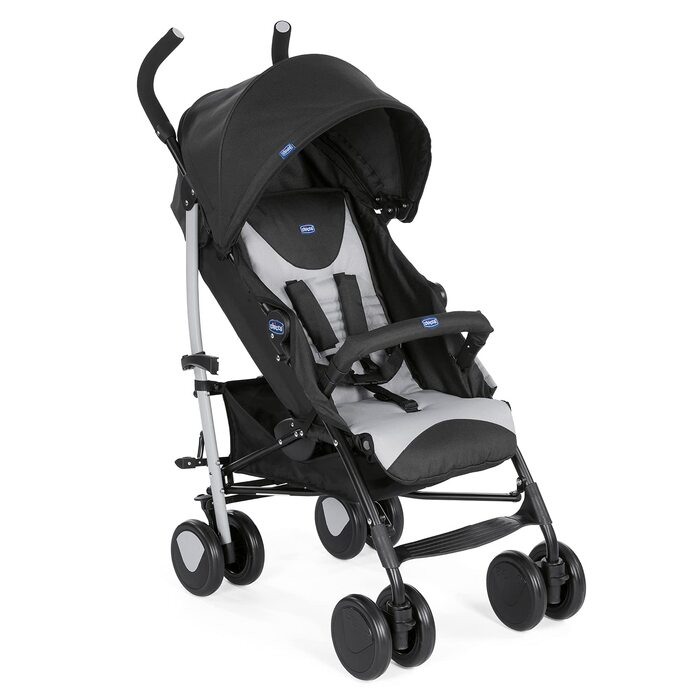 Дитяча коляска Chicco Echo, зелена, для дітей до 22 кг, регульована спинка, великий сидіння, бампер, складаний капюшон, дискові гальма та поворотні колеса
