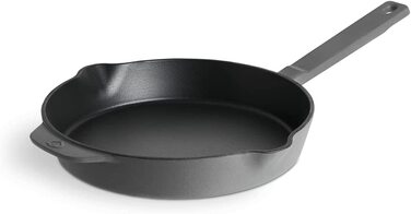 Чавунна сковорода SPRINGLANE Сіра, Ø24 см - Емальована - Чавунна сковорода - Підходить для всіх типів плит, в т.ч. індукційних