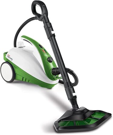 Пароочисник Polti Vaporetto Smart 35 MOP зі щітковою силою випаровування, 3,5 бар, вбиває та усуває 99,99* вірусів, мікробів та бактерій Зелений/Білий