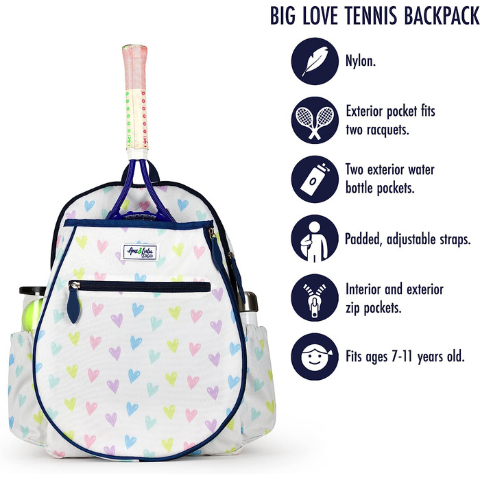 Тенісний рюкзак Ame & Lulu Kinder Big Love (кохані)