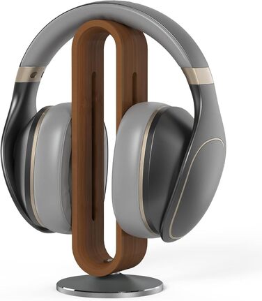 Підставка для навушників EHOTER з дерева, U-подібний дизайн, універсальна, для всіх розмірів навушників