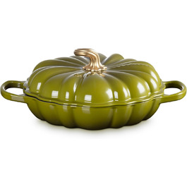 Каструля для тушкування Le Creuset з емальованого чавуну, 2.75 л, білий колір (Leaf It to Me)