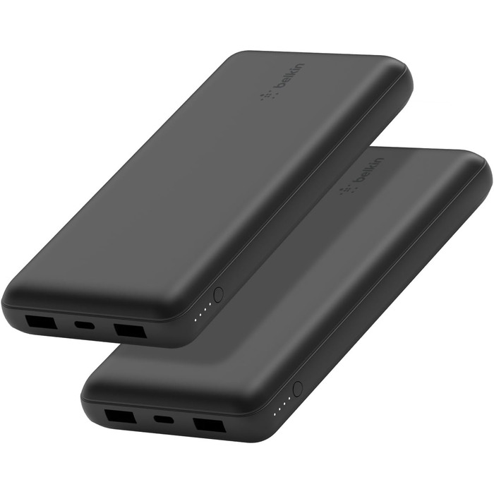 Повербанк Belkin 20K 20 000 мАг, USB-C/USB-A, 2 шт., Чорний для iPhone, Galaxy, Pixel, iPad