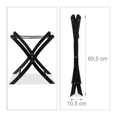 Підставка для валізи клапана, дерево Relaxdays