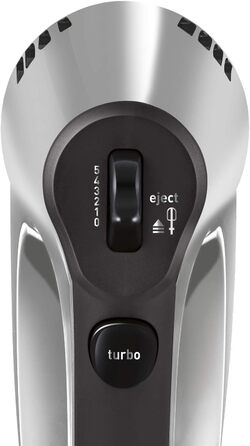 Міксер ручний Moulinex Quickmix HM3108 300 Вт, 5 швидкостей, нержавіюча сталь, для тіста, крему, чорний