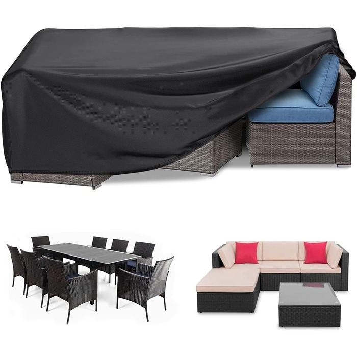 Водонепроникний чохол для садово-патіо меблів RICHIE 170x95x71 см (420D Oxford)