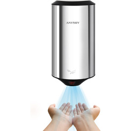 Автоматичний сушар для рук AnyDry 2805: компактний, високошвидкісний, з нержавіючої сталі, 1350W