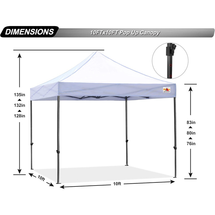 Павільйон ABCCANOPY Flatpavillon, розкладний садовий намет для свят
