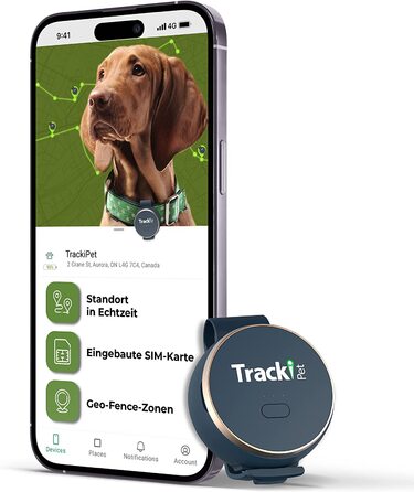 Потрібна підписка на GPS-трекер TrackiPet для собак-міні-локатор розміру, підходить для нашийника для домашніх тварин будь-якого розміру, в комплект входить 2G SIM-карта для визначення місця розташування в реальному часі. Веб-додаток з необмеженим охоплен