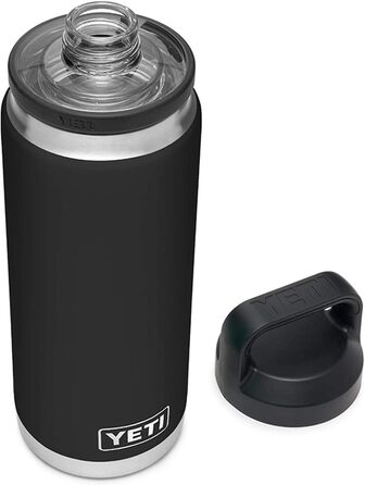 Пляшка YETI Rambler із кришкою Chug Cap, чорна, 26 унцій (760 мл)