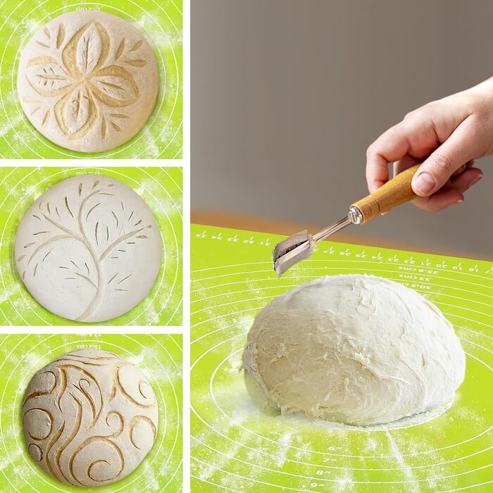 Силіконове відерце для хліба, корзина для випікання, набір для приготування закваски, 9 дюймів (кругле) та 10 дюймів (овальне)