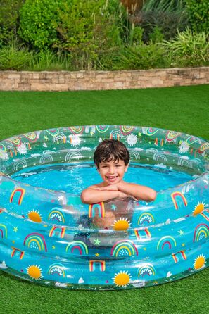 Дитячий надувний басейн Bestway Rainbow Splash, 150×53 см