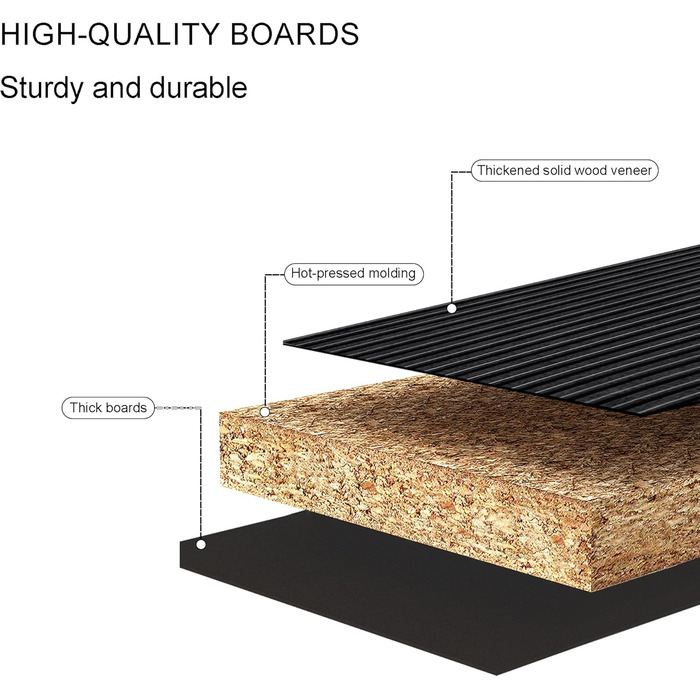 Нічний столик з 3 шухлядами, дерев'яний, з різьбленою передньою частиною, чорний. Нічний столик для спальні, вітальні, легко збирається.