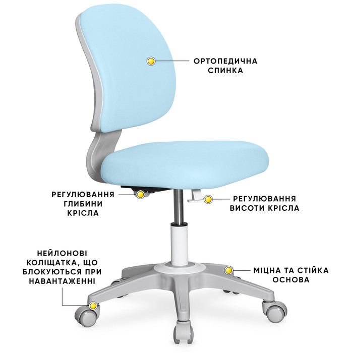 Дитяче крісло Evo-kids Limpi Blue (арт.Y-212 KBL)
