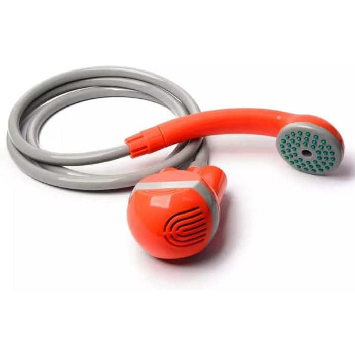 Портативний душ для кемпінгу з насосом, акумуляторна садова душова система 2200mAh, USB-кабель, шланг 1.8м, помаранчевий