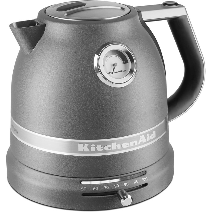 Міксер KitchenAid Artisan 1.5 л, сталевий котел, колір сірий (5KEK1522EGR)