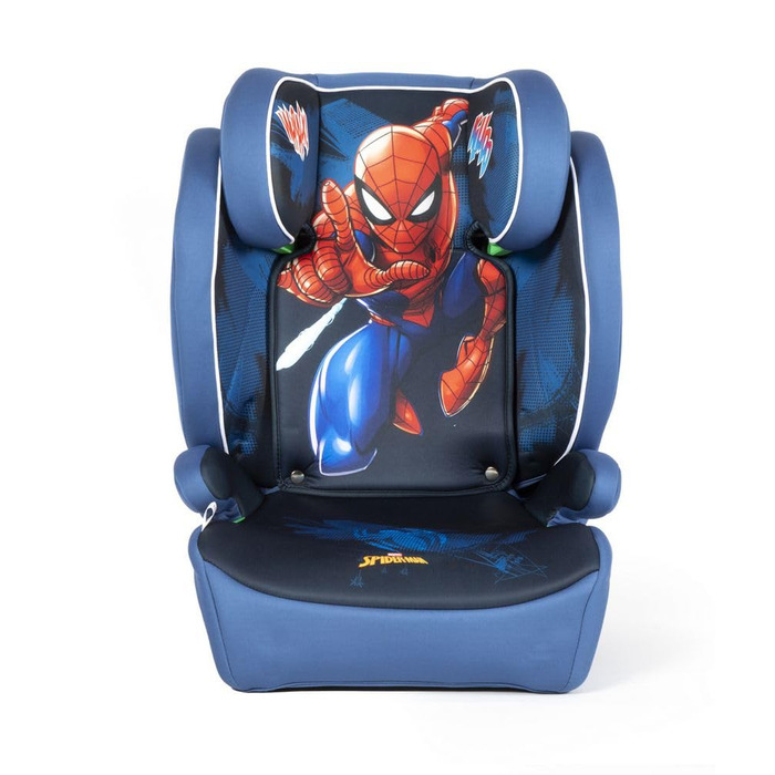 Автокрісло Disney для дівчаток 100-150 см з ISOFIX, з принтами Ельзи, Анни та Олафа (фіолетове)