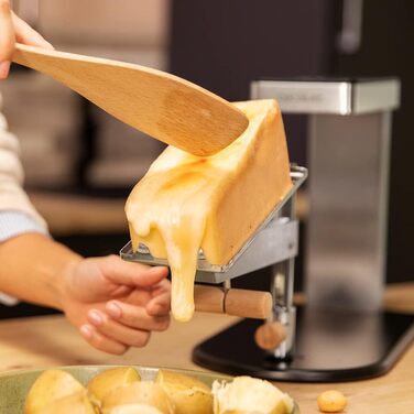 Електричний гриль-рашет Cecotec Raclette Cheese&Grill 6000 з нержавіючої сталі, 600W, регульований термостат, антипригарне покриття