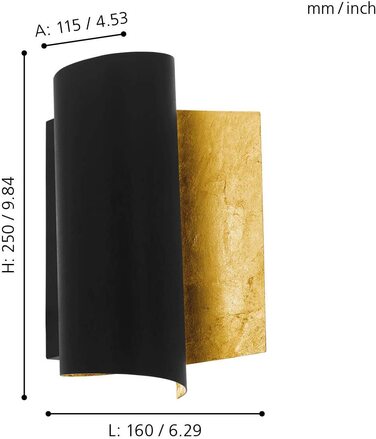 Настільна лампа EGLO Barbotto: стильна металева лампа з вимикачем, цоколь GU10 | EGLO