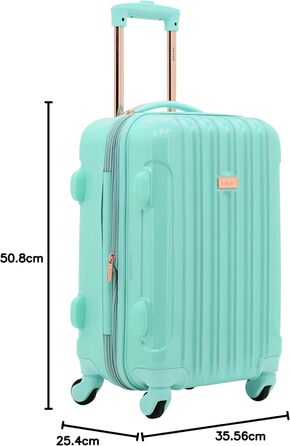 Набір валіз Kensie для жінок Alma, Рожеве золото, 20 дюймів, ручна поклажа