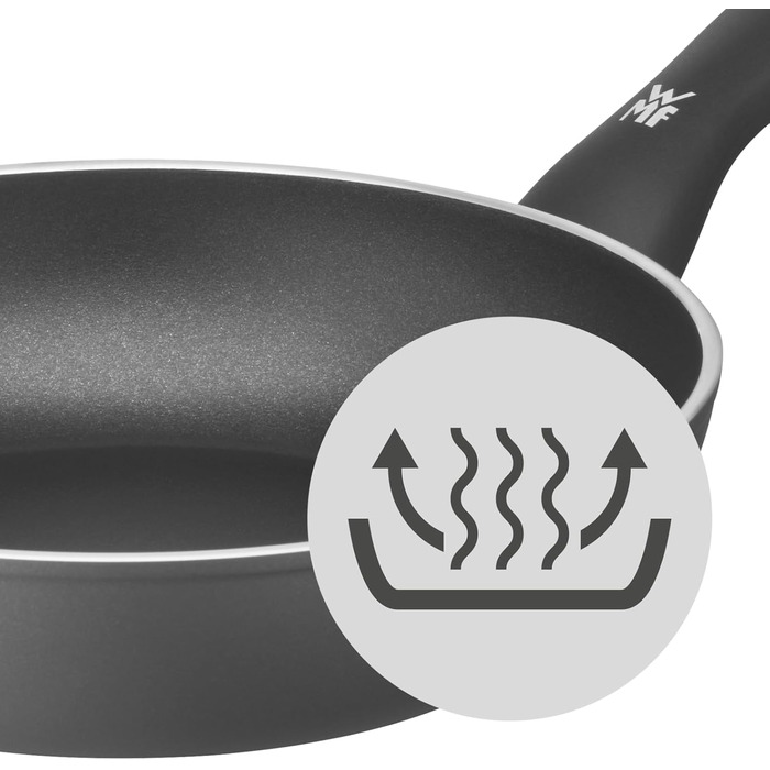 Сковорода WMF Permadur Inspire 24 см, алюміній з антипригарним покриттям PermaDur, ергономічна ручка, для всіх типів плит