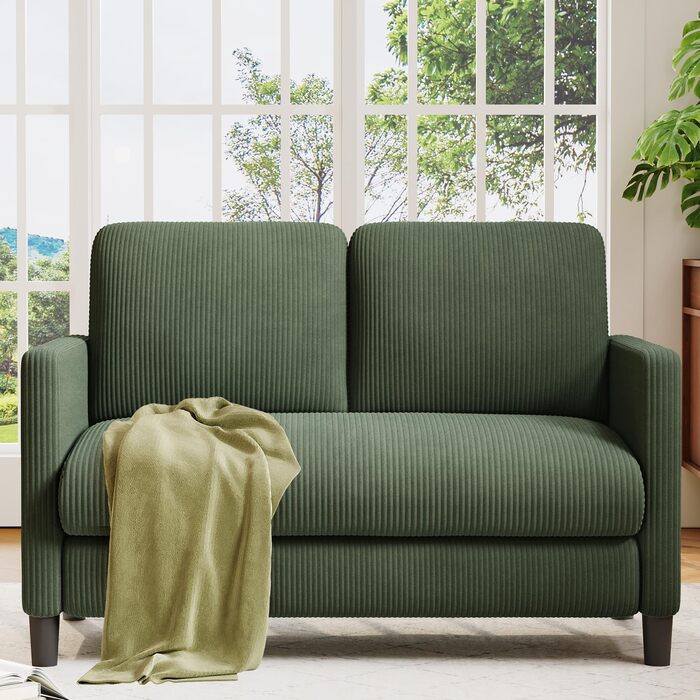 Зручне дитяче ліжко-софа 2 місця з дерева, 130 см, зелений колір