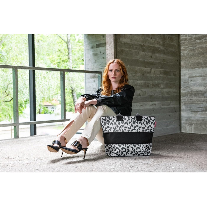 Сумка-шопер Reisenthel Shopper E1 - велика містка сумка для покупок, Leo Nero