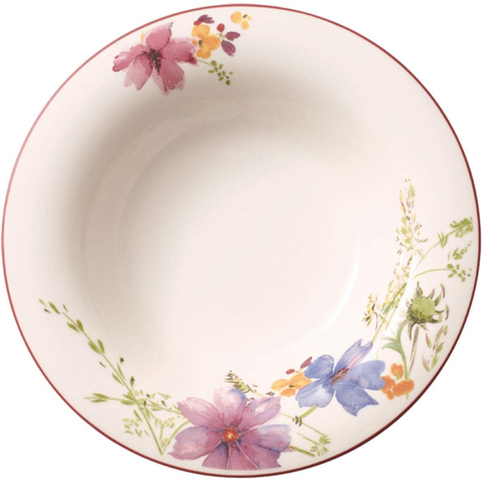 Кавовий сервіз Villeroy & Boch Mariefleur Gris Basic на 6 осіб (18 предметів), порцеляна, з квітами, преміум-якість