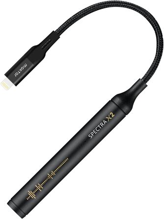 Портативний ЦАП/AMP MAKTAR Spectra X2 3,5 мм на Lightning, 32 біт/384 кГц, сертифікація MFi для iPhone/iPad