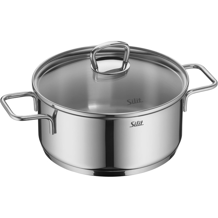 Набір каструль Silit Alicante Induktion, 3 шт., нержавіюча сталь, з кришкою, для всіх типів плит