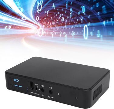 Mini UPS 10400mAh: стабільне живлення для роутера та камери, 5V/9V/12V вихід