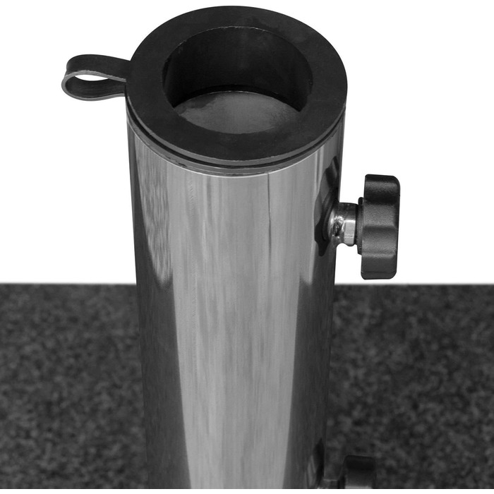 Підставка для парасольки Anndora Granit 25 кг, темно-сіра, для балкона, діаметр стієна до 48 мм