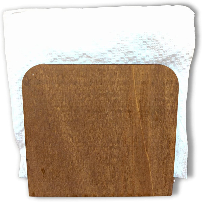 Дерев'яний тримач для серветок, для кухні, ресторану, бару, внутрішнього та зовнішнього використання, колір дерево або чорний, оздоблення будинку 100 Зроблено в Італії (дерево)