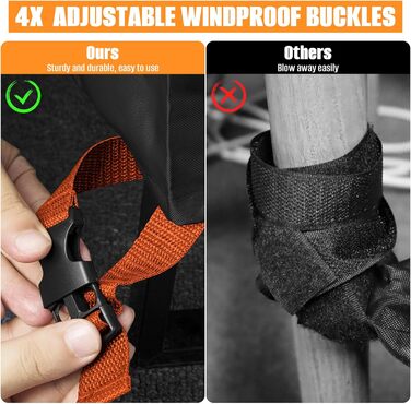 Захисний чохол для садово-патіо меблів, 242x182x100 см, вологостійкий, UV-стійкий, 420D