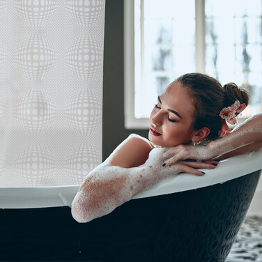 Рулонні штори для душу з малюнком Relaxdays