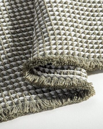 Набір килимків для ванної кімнати: антиковзаючі килимки, набір 2 шт., бохо-стиль, для ванної, спальні, вітальні, 51 x 120 см + 41 x 61 см, коричнево-білий (зелено-білий)