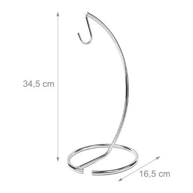 Підставка для бананів Relaxdays срібна, метал