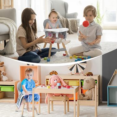 Дитячий стільчик Ezebaby 6 в 1 для годування, сірий. З підставкою для ніг, ременем безпеки та знімним столиком. Від 6 місяців.
