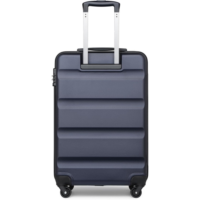 Чемодан-валіза KONO на коліщатках, середній, з ABS пластику, блакитний (колекція)