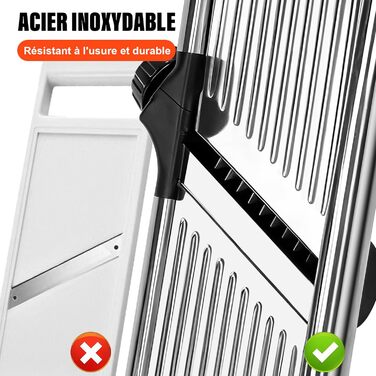 Машхоум Mandoline 5-в-1: набір для нарізки овочів та фруктів з нержавіючої сталі, 40 см