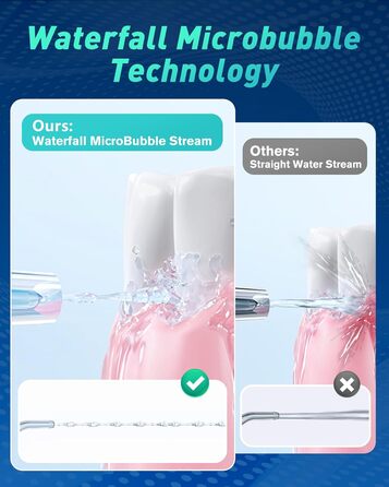 Іригатор для порожнини рота Munddusche: Професійний очищувач зубів з технологією мікробульбашок, регульований тиск води, для чищення зубів та брекетів, чорний