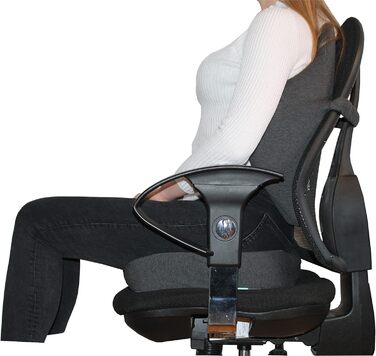 Набір ергономічних подушок JFT Performance: комплект сидіння та спинки для здорової спини та комфортного сидіння