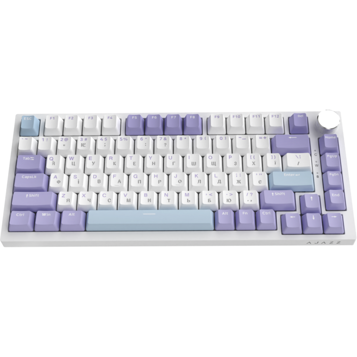Дротова механічна клавіатура Ajazz AK820 Sea Salt Switch White (AK820-SS-PWB)