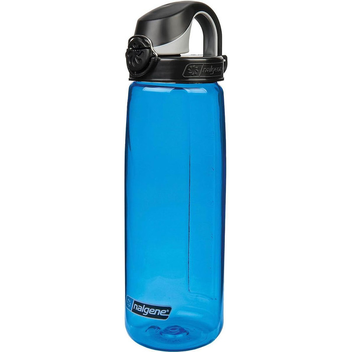 Питна і пластикова пляшка Nalgene Everyday OTF (0,7 л, синя / з чорною кришкою)