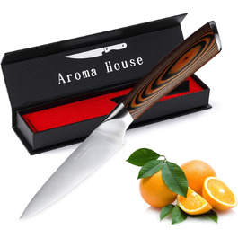 Професійний ніж для кухні Nakiri, 7 дюймів, ніж-сіка, з високоякісної сталі, для кухні та ресторану