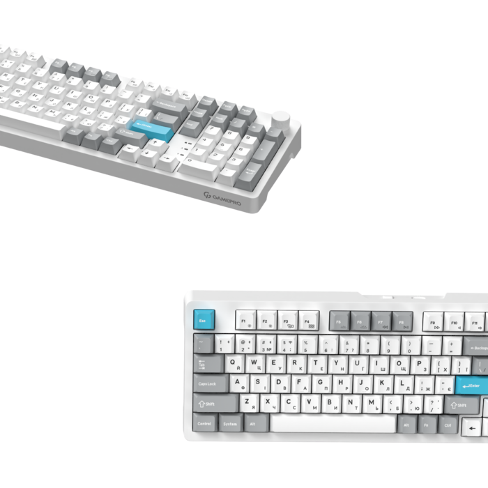 Бездротова механічна клавіатура GamePro Asgard Drakkar (MK305WH)