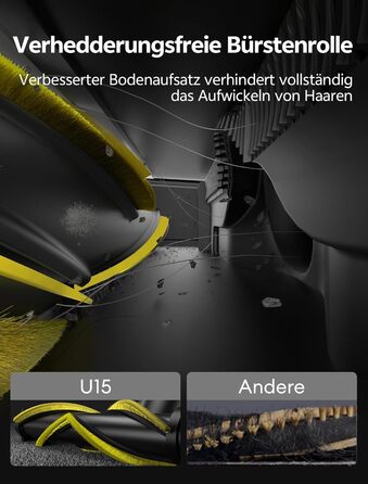 Бездротовий пилосос Ultenic з акумулятором, 50000Pa, 65 хв роботи, GreenEye, телескопічна труба, 6-ступенева фільтрація, антизаплутувальна щітка, для шерсті тварин/килимів/твердих поверхонь, колір шампань