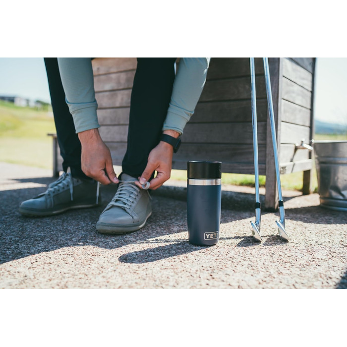 Термос YETI Rambler 12 oz (355 мл), нержавіюча сталь, ізольований, з кришкою Commuter, Navy