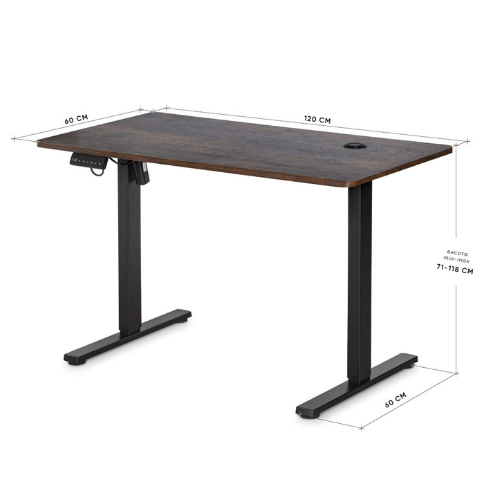 Стіл Mealux PowerDesk Energy Antique з електрорегулюванням висоти (арт. EVO-201 Energy A/B)