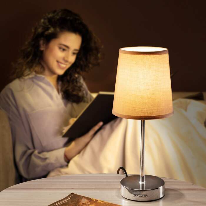Настільна лампа Lumière Taupe 32x13x13см